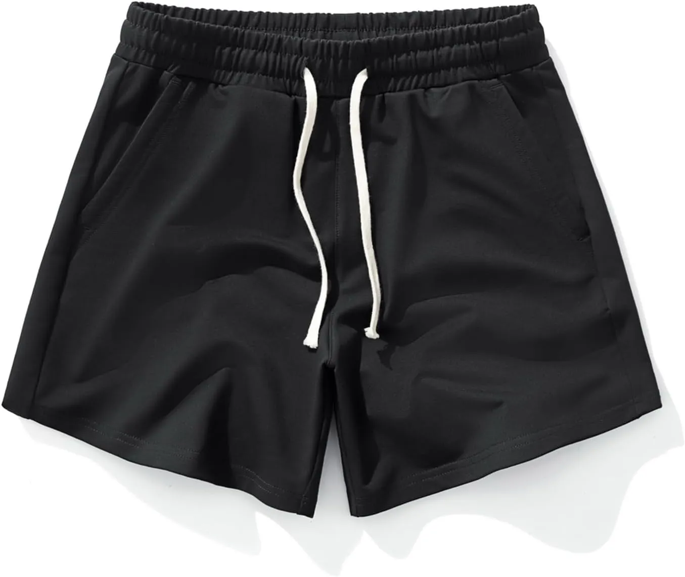 AIMPACT Mens Athletic Gym Shorts 5/5.5 Inch Cotton Casual Shorts Elastic Waist Joggers Sports Sweat Shorts with Pockets