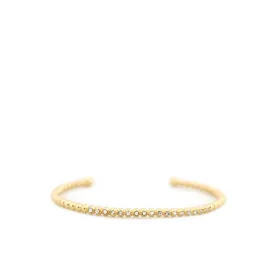 Beaded Ball Cuff ~ Gold