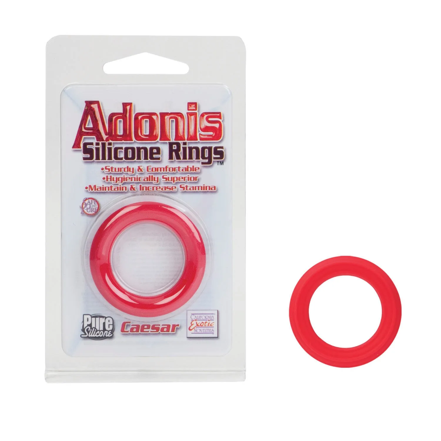 Caesar's Stamina Boost Silicone Pleasure Rings for Longer-Lasting Fun