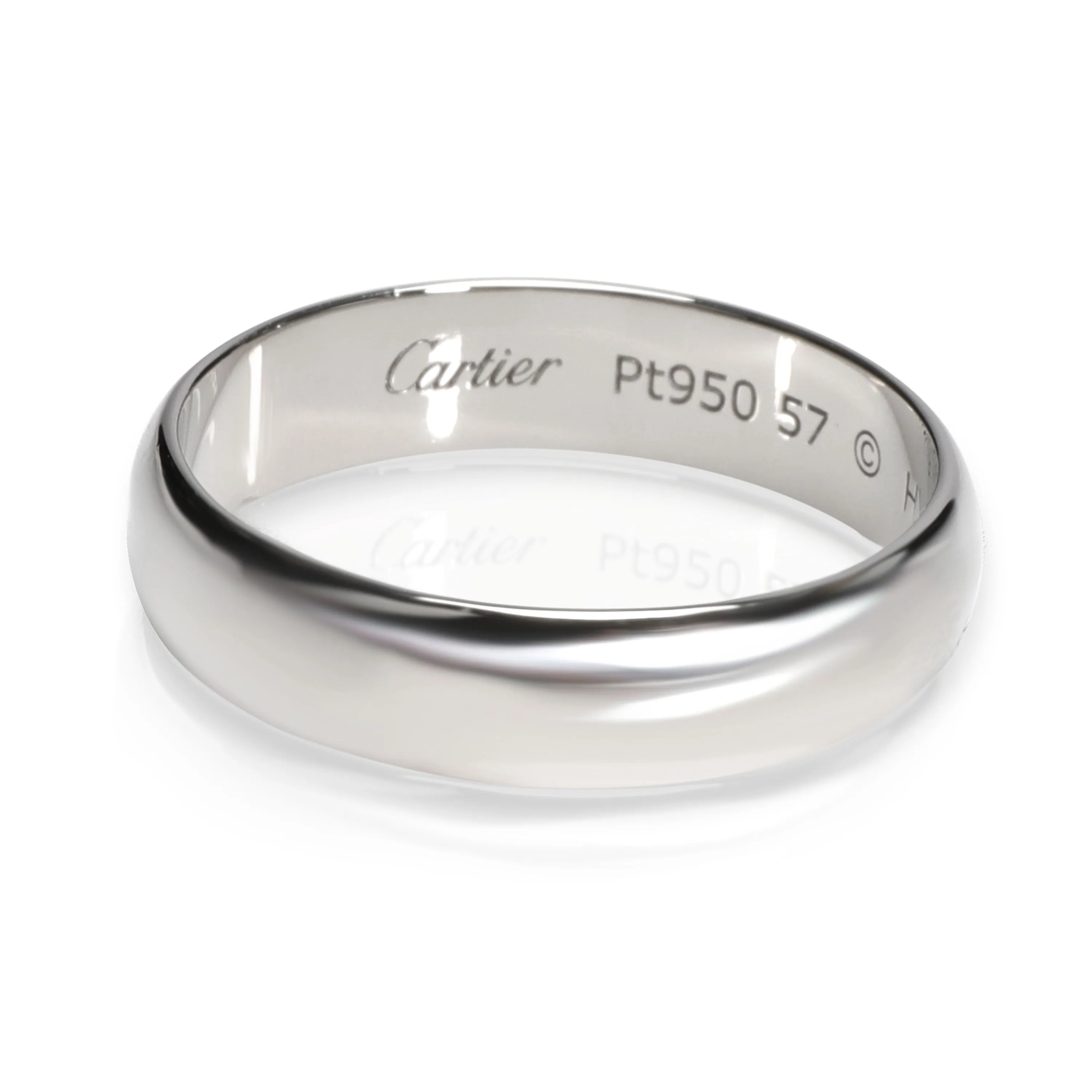 Cartier 1895 Wedding Band in Platinum 5mm