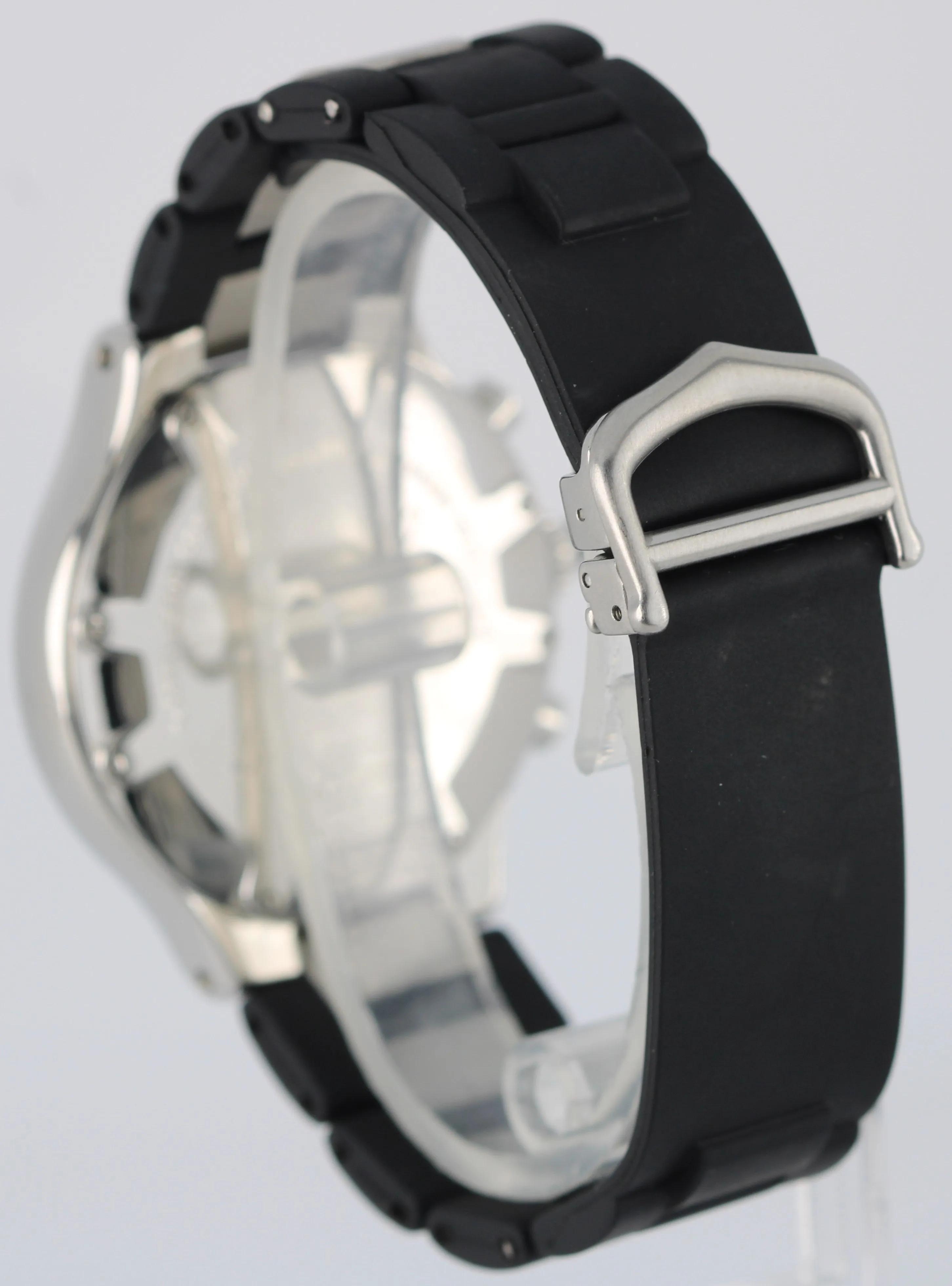 Cartier 21 Chronoscaph Chronograph Quartz Black 38mm Stainless Steel 2424 Watch