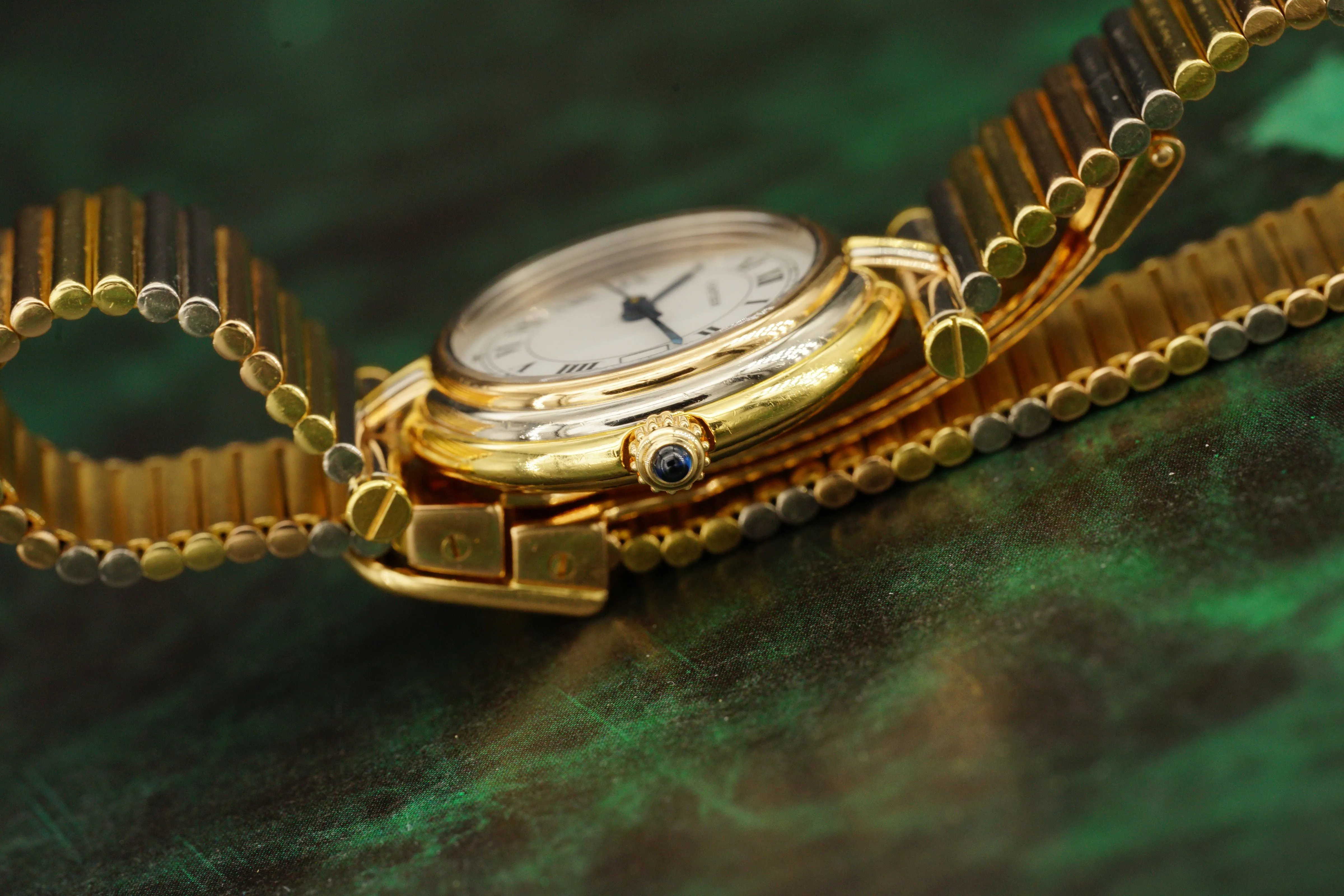 Cartier Lady VENDOME Datum | Trinity | Tricolor | mit Goldband