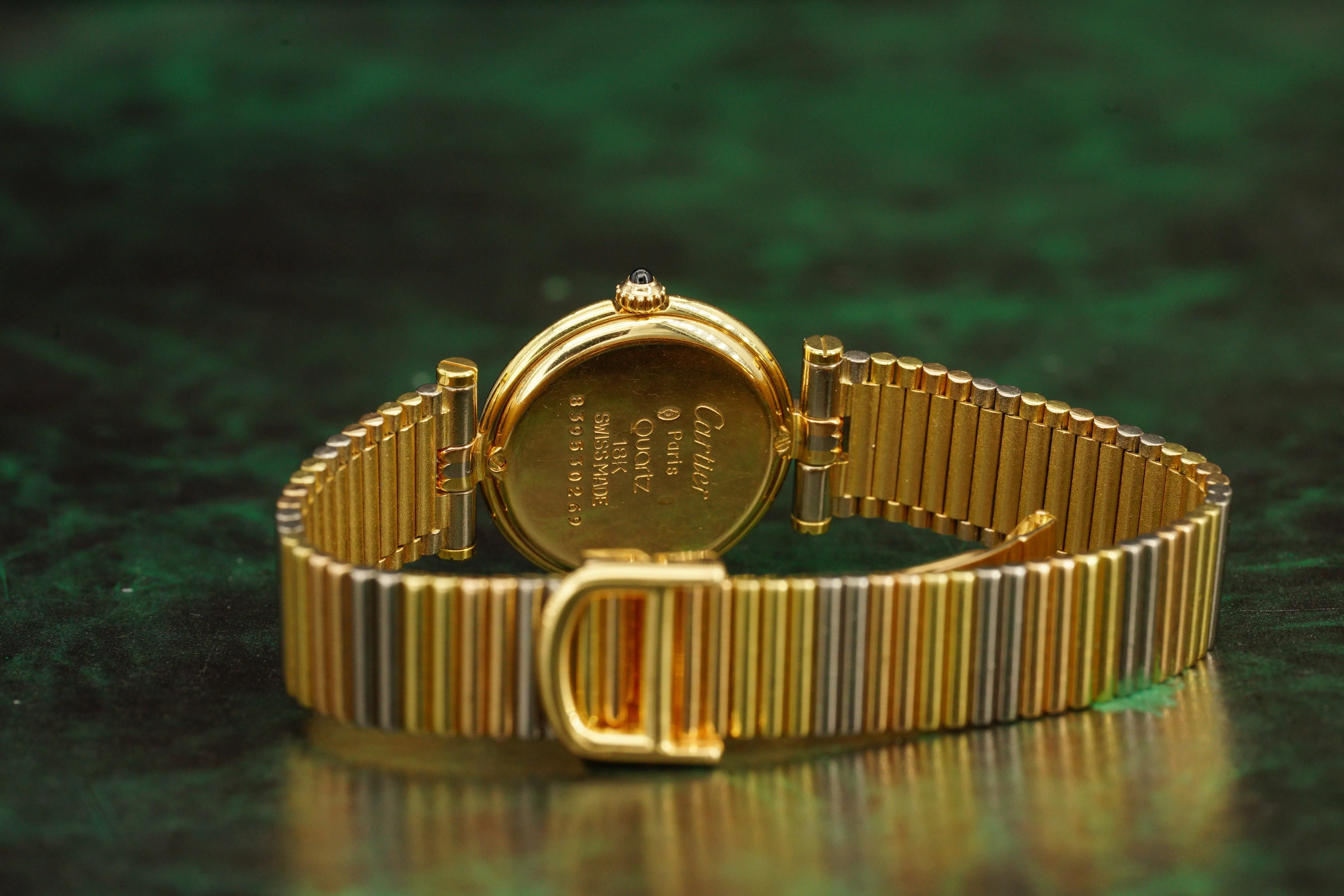 Cartier Lady VENDOME Datum | Trinity | Tricolor | mit Goldband