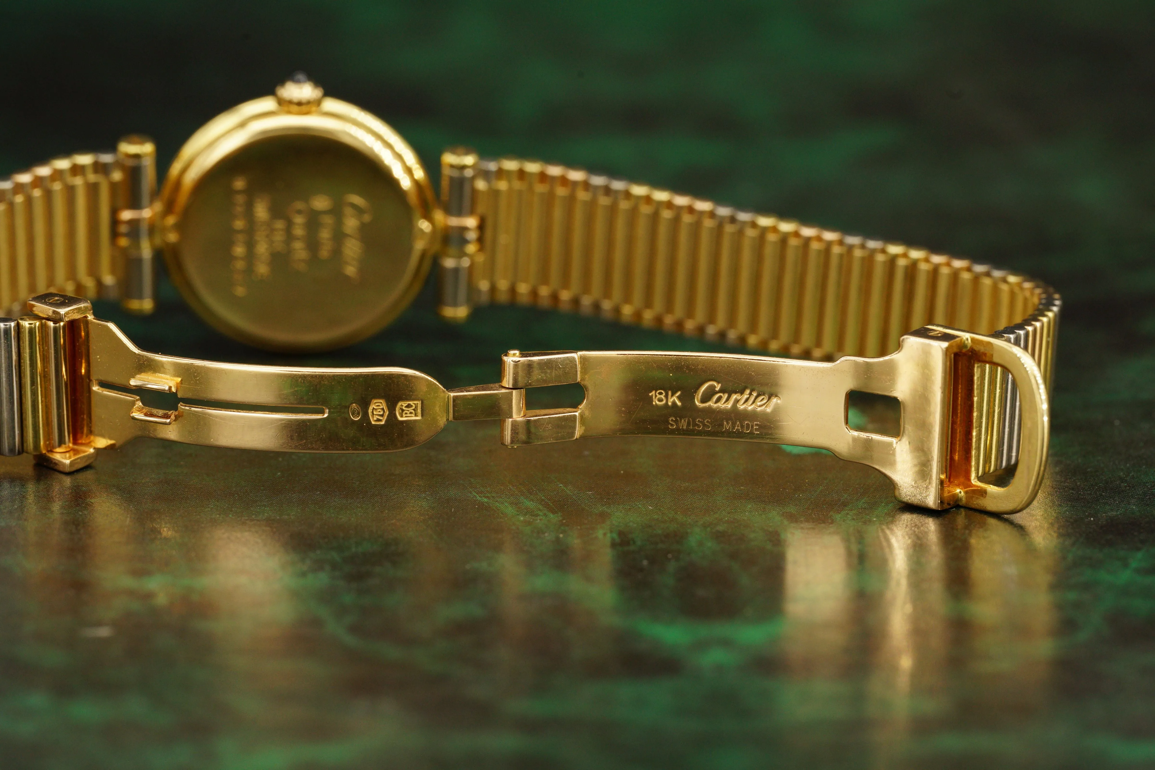 Cartier Lady VENDOME Datum | Trinity | Tricolor | mit Goldband
