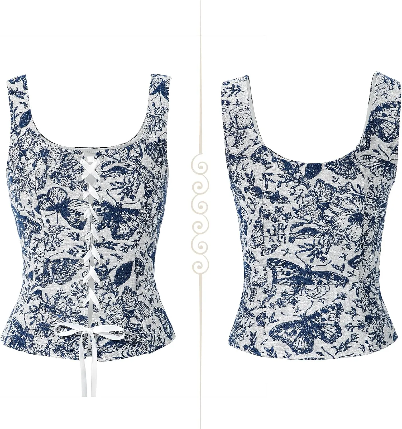 Century Star Renaissance Corset Costume Women Pirate Medieval Viking Floral Top Ren Faire Vest Victorian Plus Size Bodice