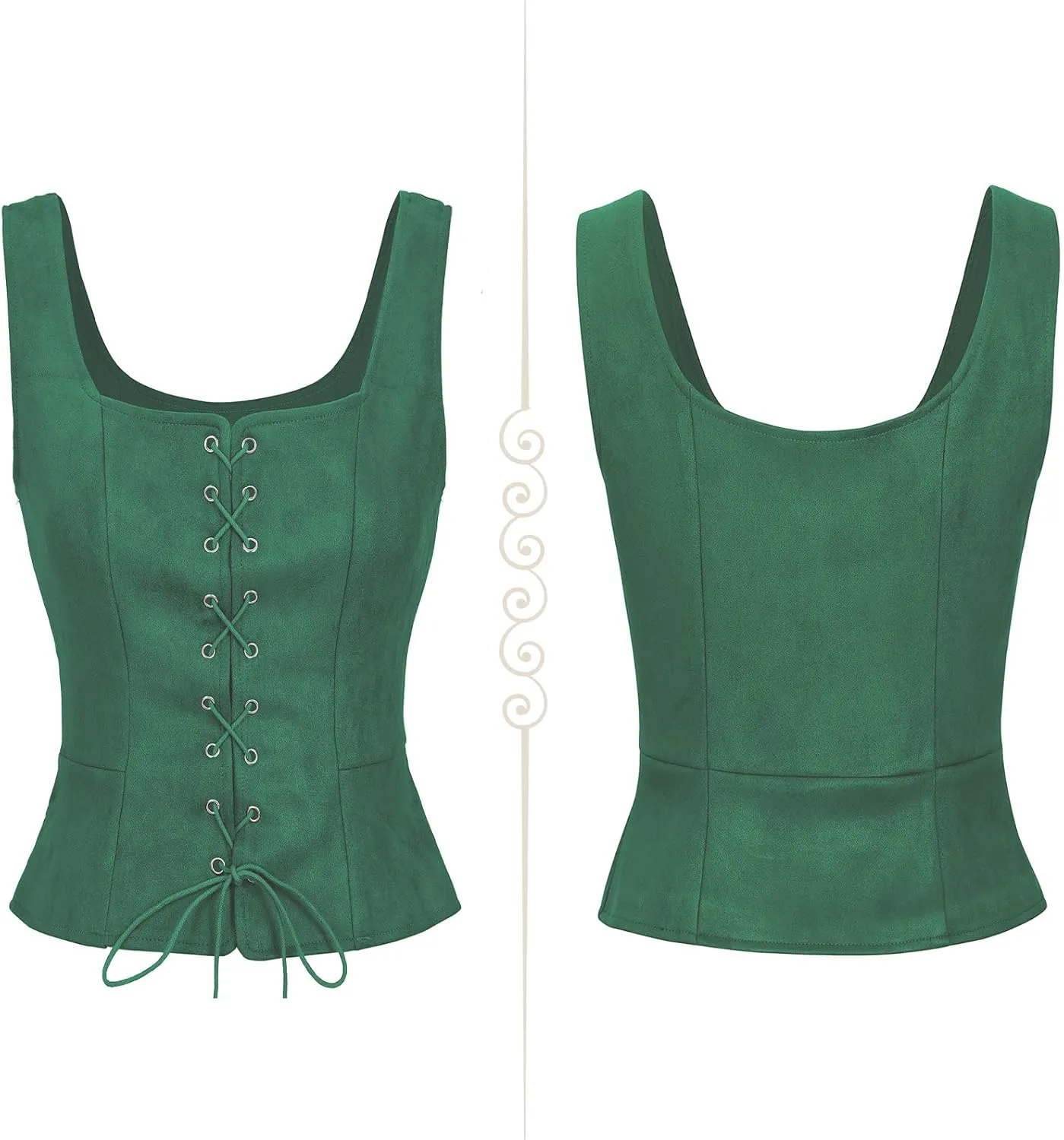 Century Star Renaissance Corset Costume Women Pirate Medieval Viking Floral Top Ren Faire Vest Victorian Plus Size Bodice