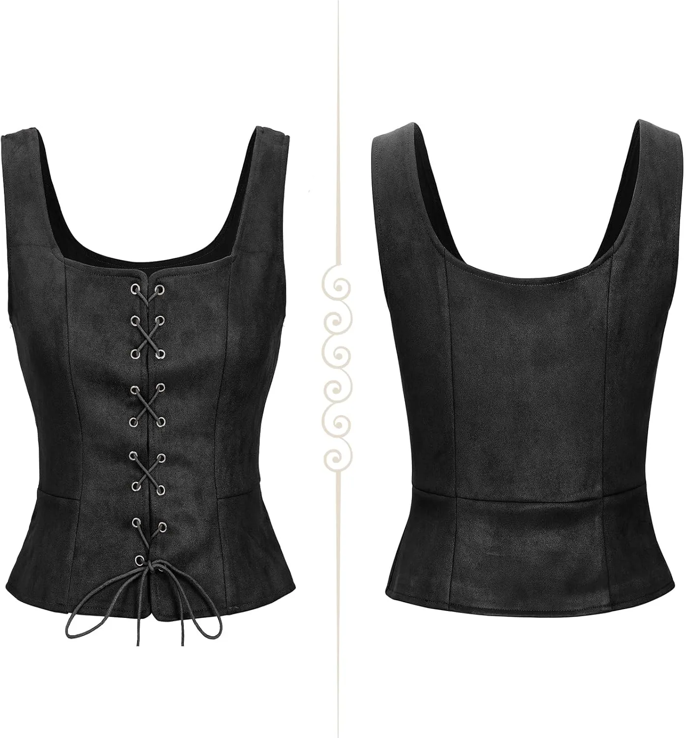 Century Star Renaissance Corset Costume Women Pirate Medieval Viking Floral Top Ren Faire Vest Victorian Plus Size Bodice
