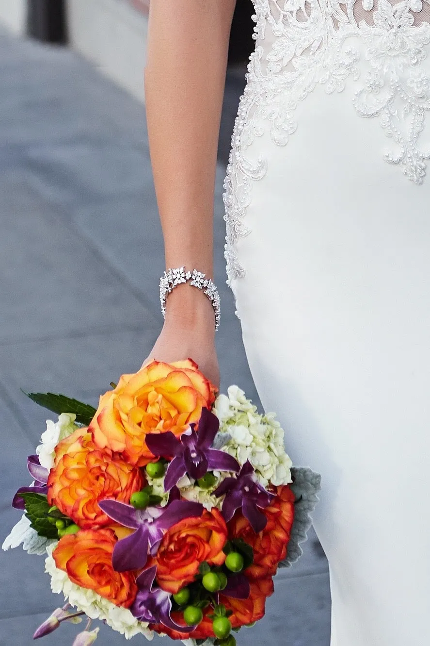 Cherise Art Deco Inspired Bridal Bracelet