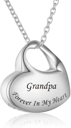 Cremation Jewelry for Ashes Heart Urn Necklaces for Ashes, Locket Necklace for Ashes Memorial Urn Jewelry Waterproof Keepsake Pendant with Funnel Kit & Bag