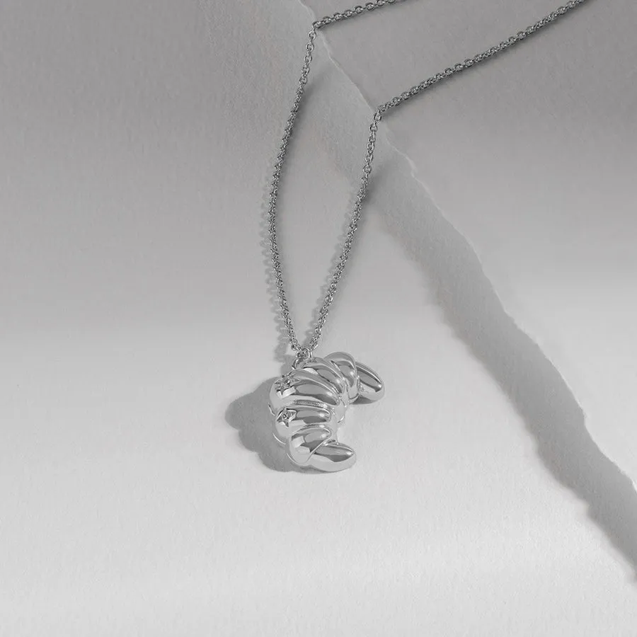 Croissant Silver Necklace
