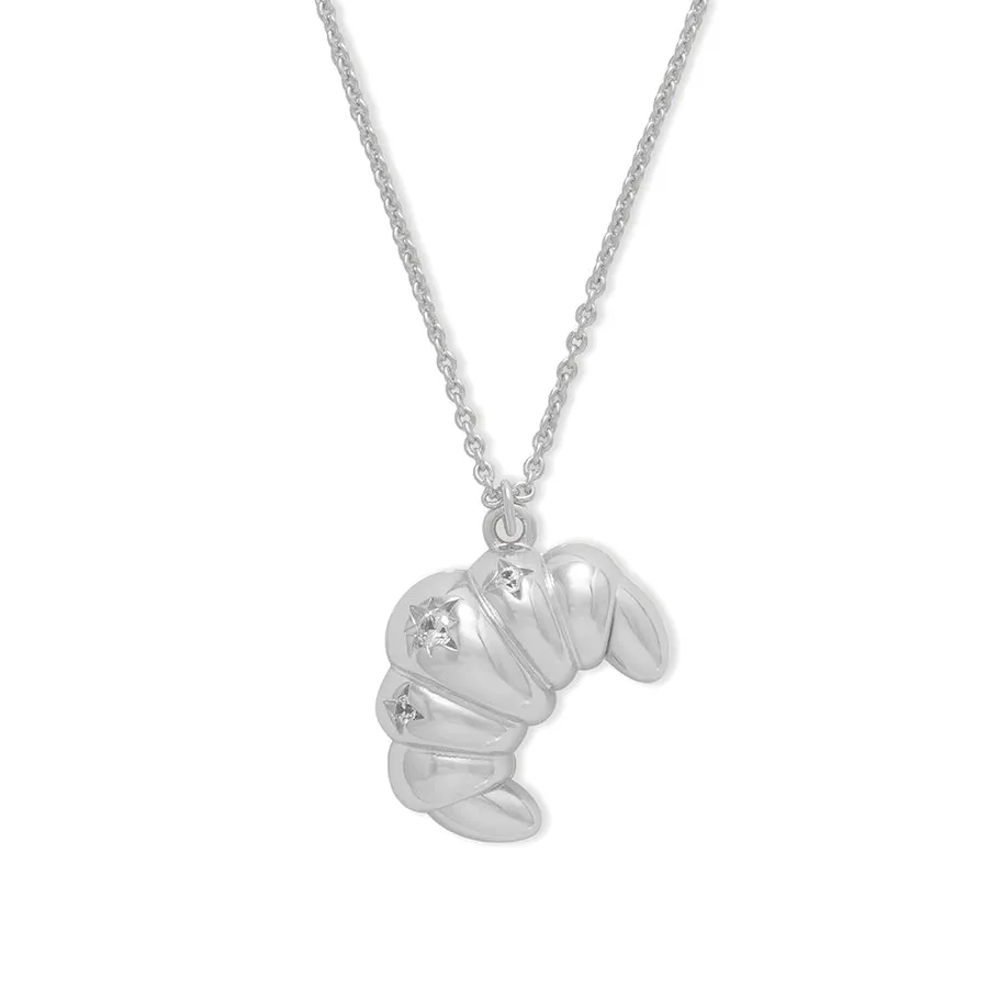 Croissant Silver Necklace