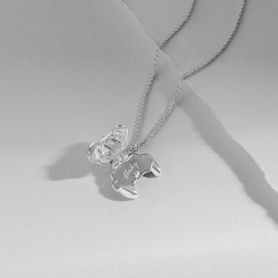 Croissant Silver Necklace