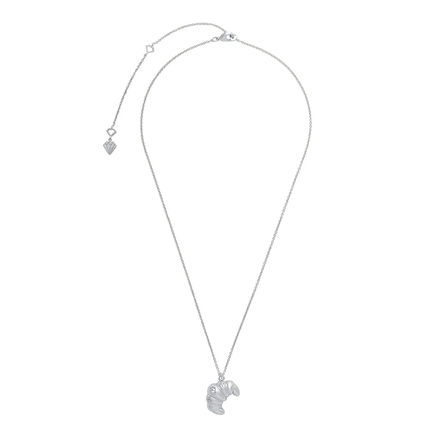 Croissant Silver Necklace