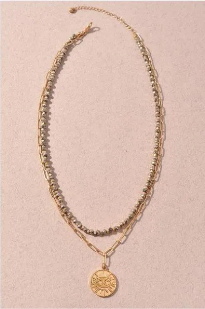 Eye on You- layered necklace