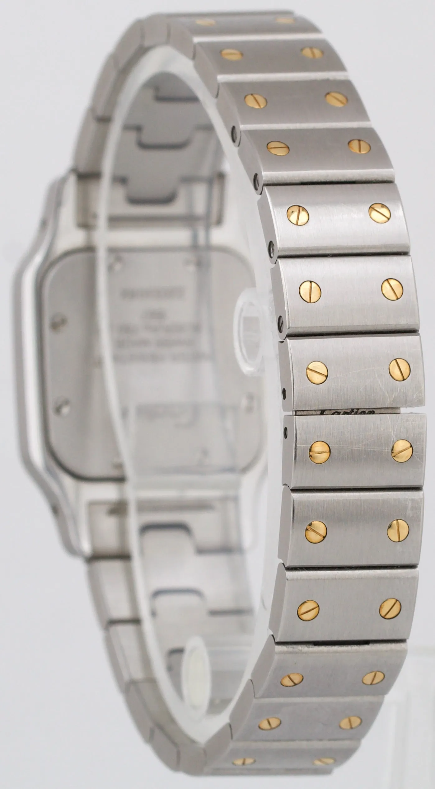 Ladies Cartier Santos Galbee 24mm Quartz Two-Tone 18K Gold Stainless Watch 1567