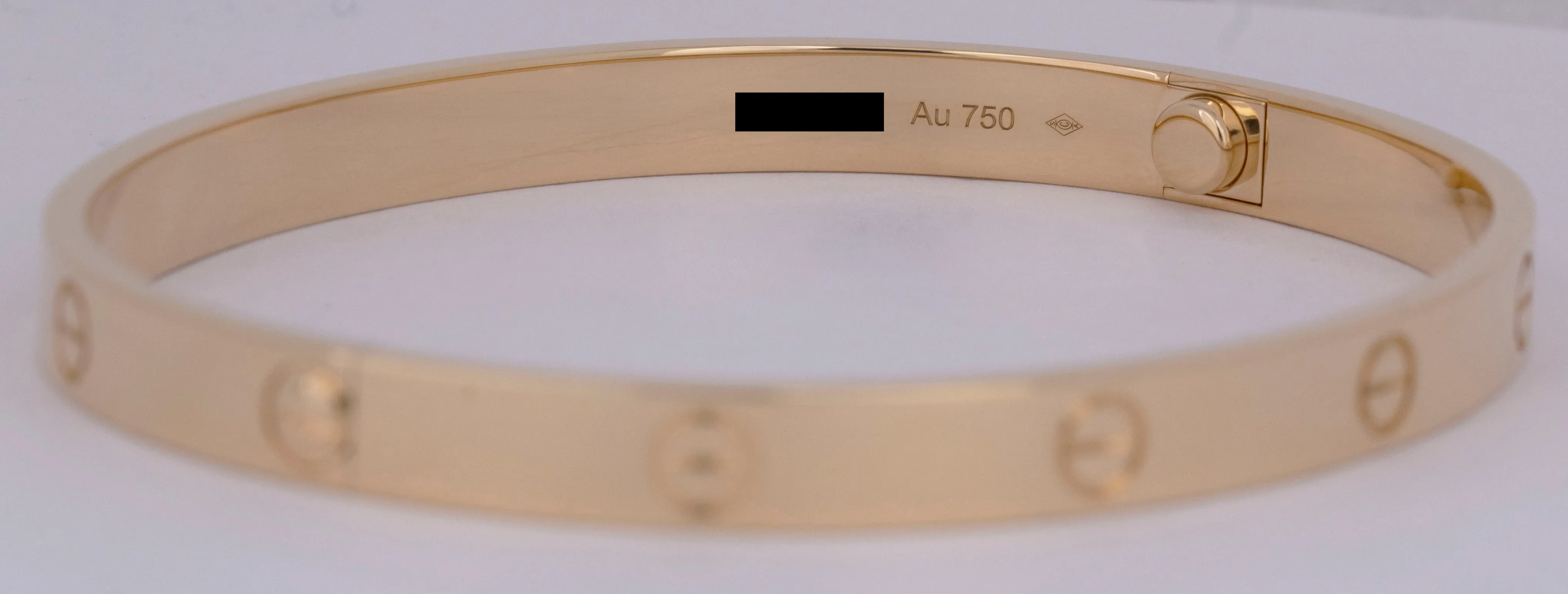 MINT 2023 PAPERS Cartier LOVE 18K Yellow Gold Bracelet Size 20 AU 750 BOX