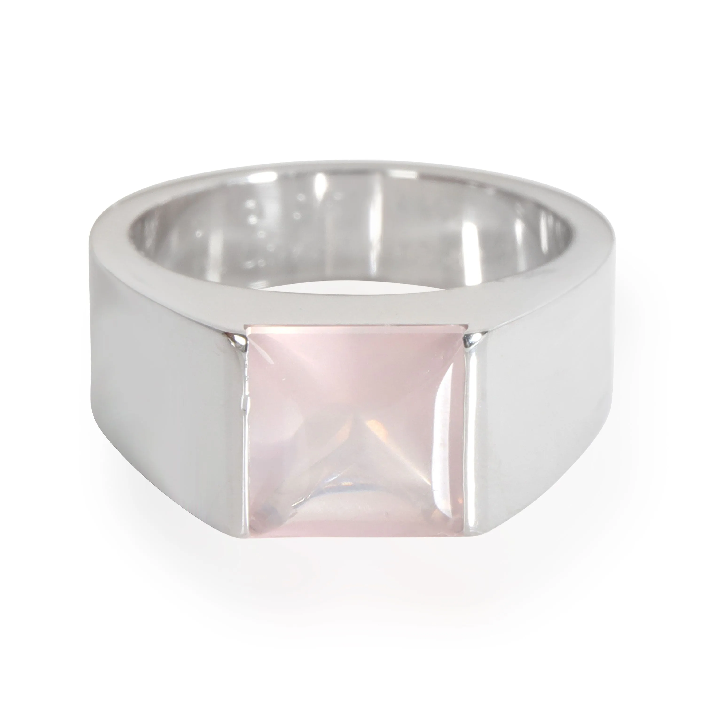 Moonstone Fashion Ring in 18K White Gold
