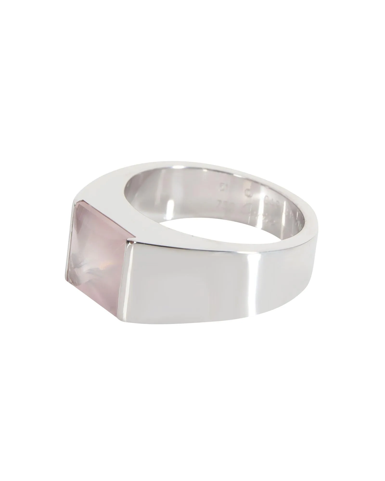 Moonstone Fashion Ring in 18K White Gold