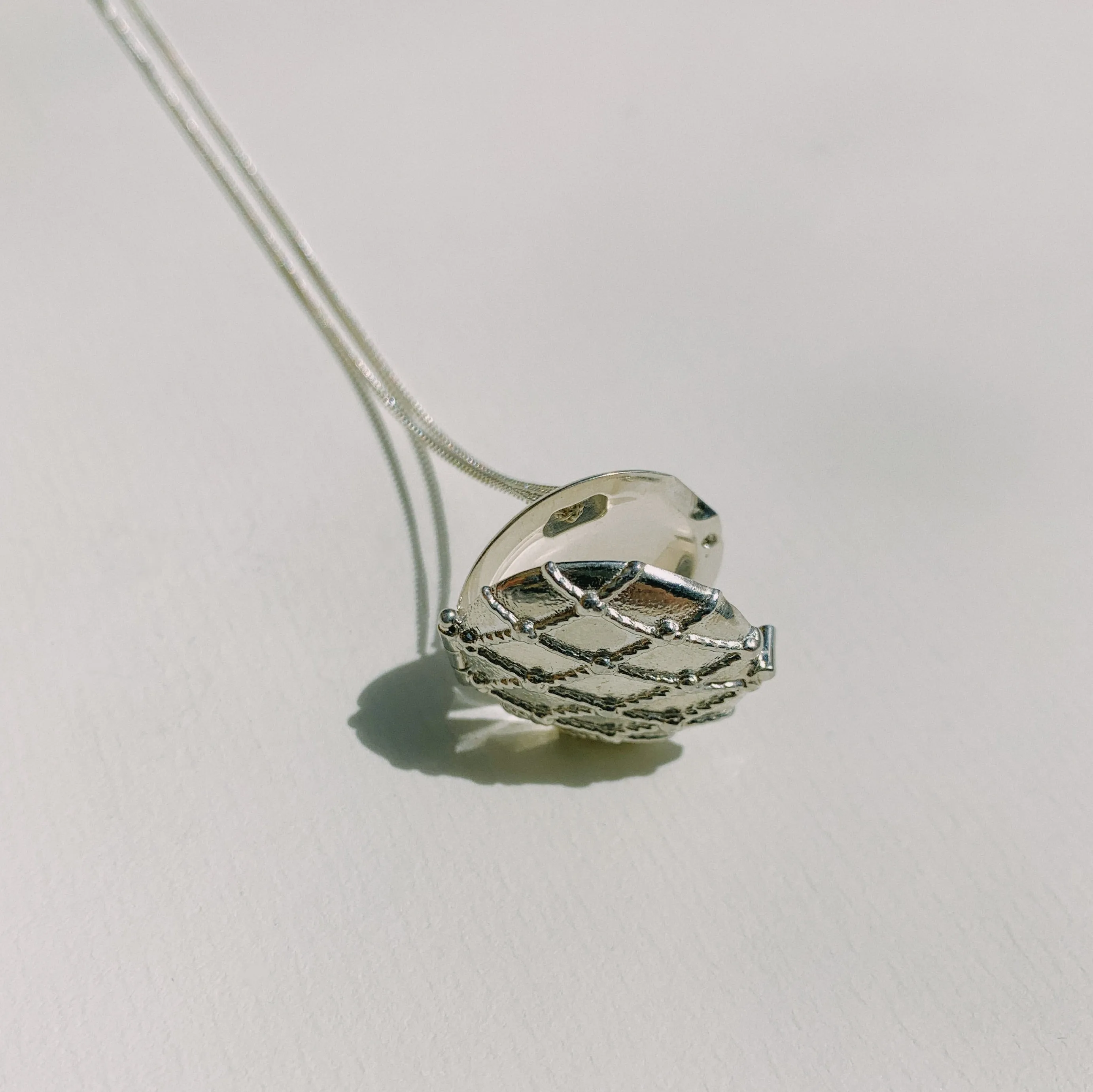 Netted Round Locket