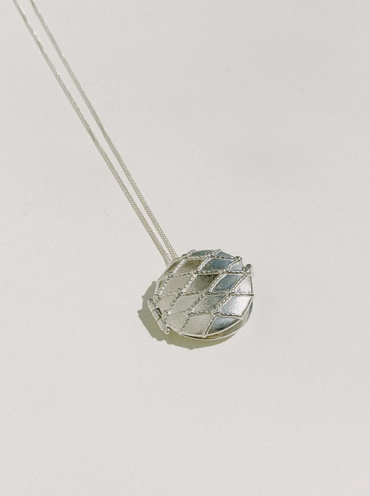 Netted Round Locket