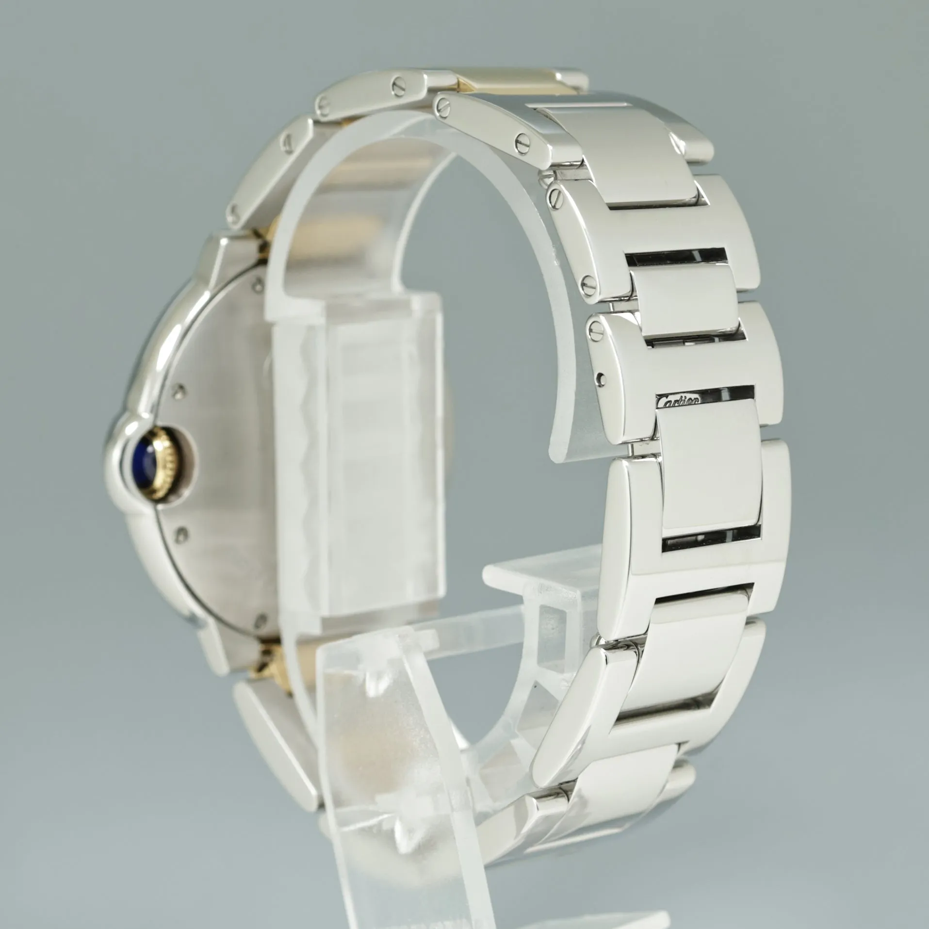 PAPERS MINT Cartier Ballon Bleu 3284  Mother of Pearl MOP Two Tone Gold 36mm Watch
