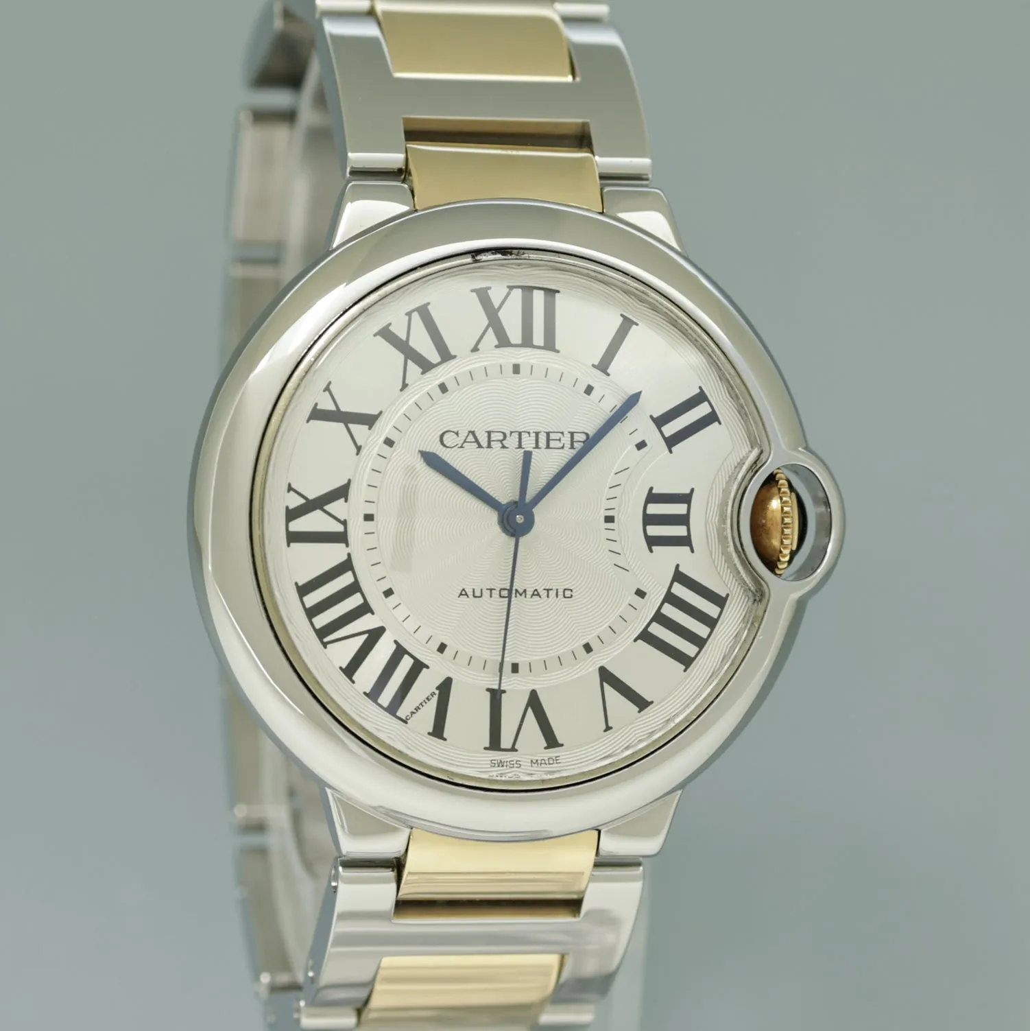 PAPERS MINT Cartier Ballon Bleu 3284  Mother of Pearl MOP Two Tone Gold 36mm Watch