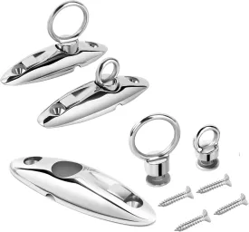 Quick Release Fender Hanger 316 Stainless Steel Fender Hangers,Marine Fender Hanger use for Pontoon Boat,Boat Top Hinges,Swivel Side Mount Hinge,Quick Release Hinge Pack of 2