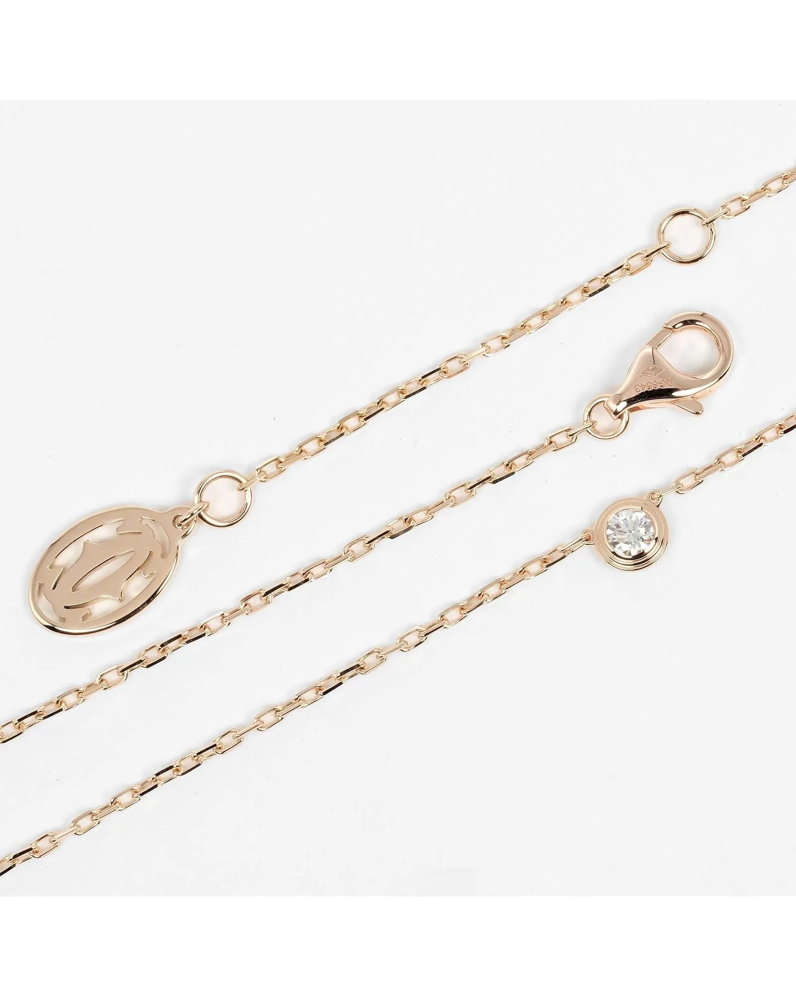 Rose Gold Necklace with Unique Design by Cartier