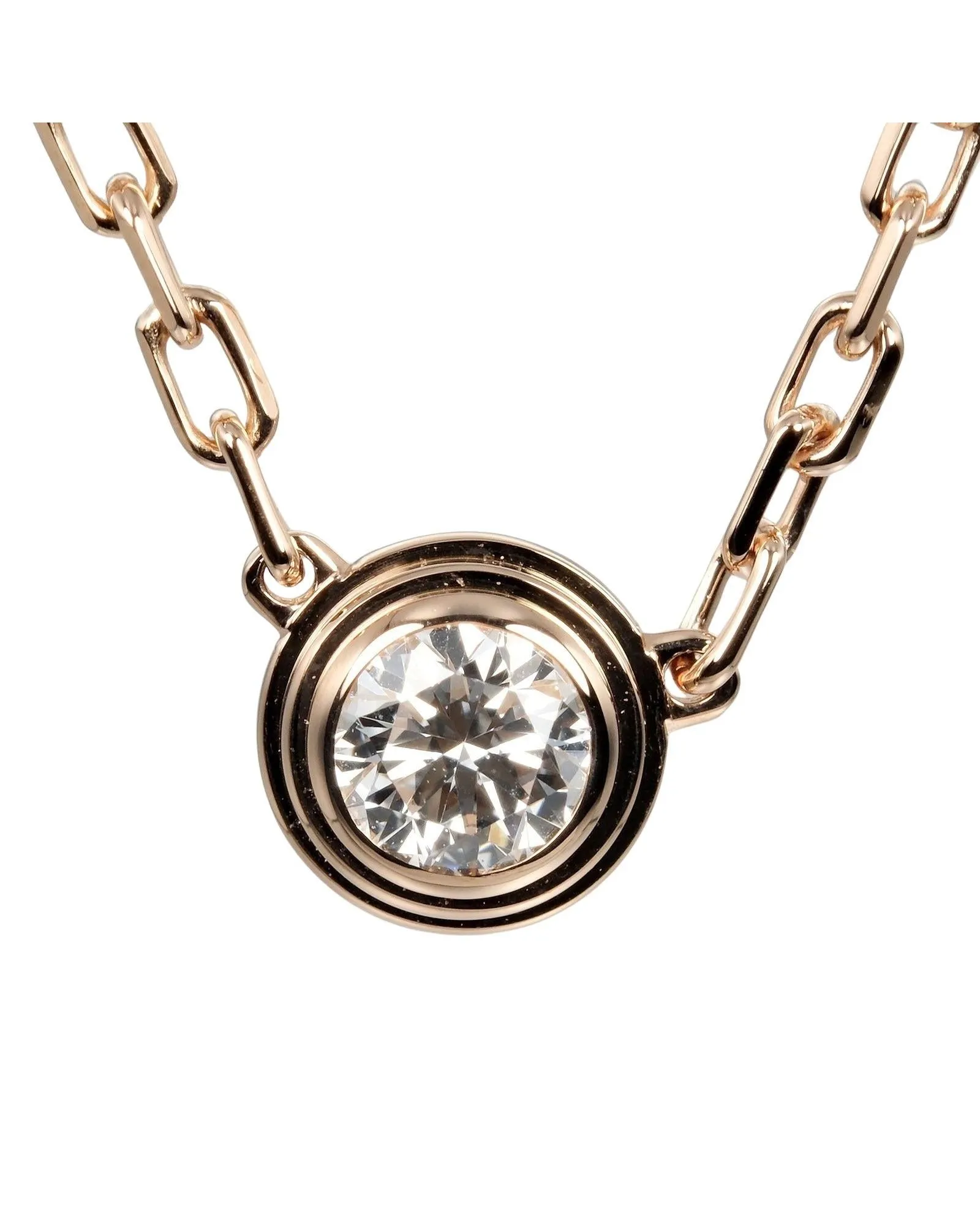 Rose Gold Necklace with Unique Design by Cartier