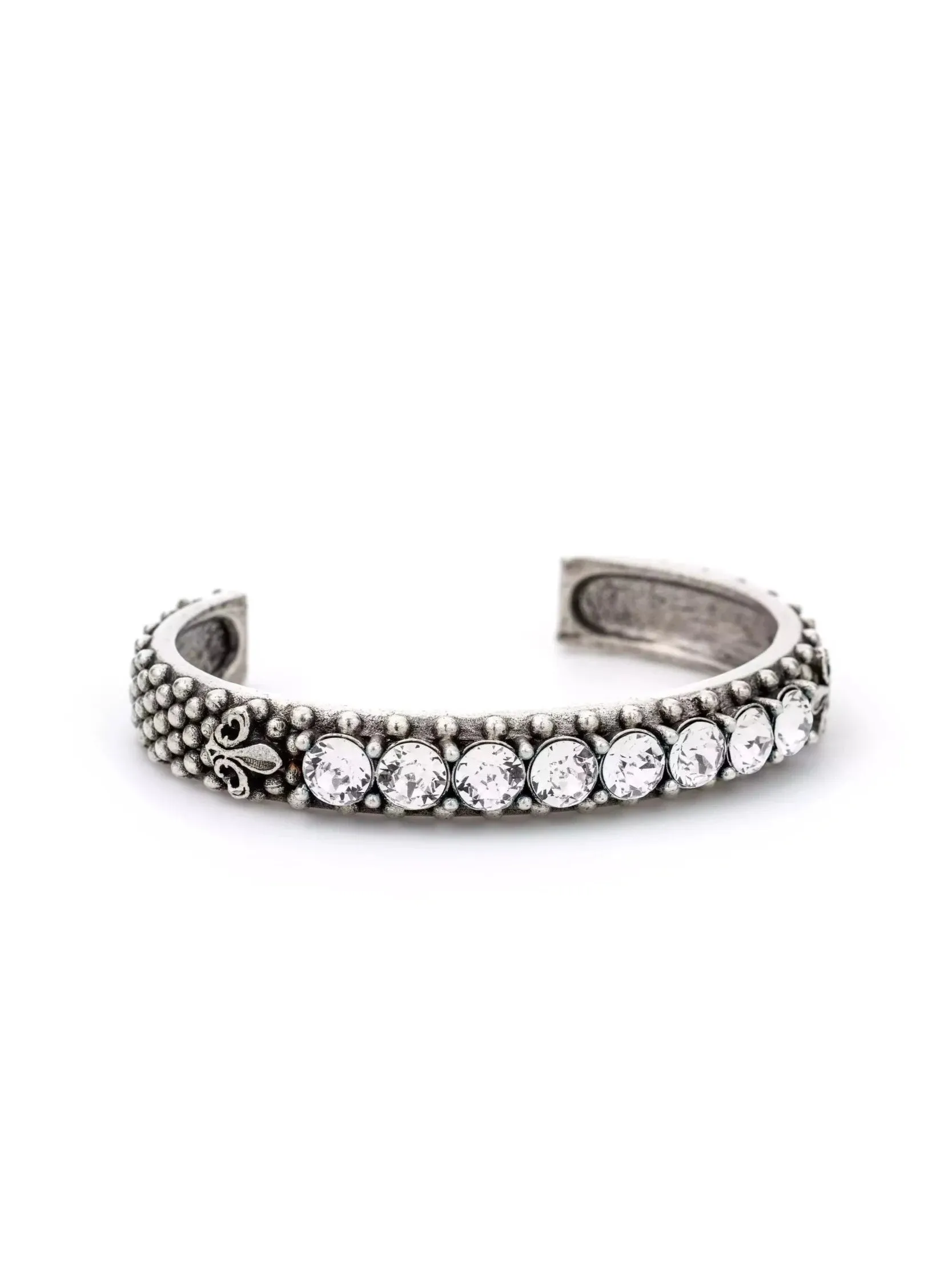 Sterling Crystal Cuff
