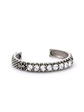 Sterling Crystal Cuff