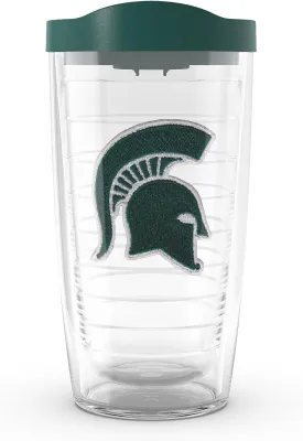 Tervis Made in USA Double Walled Michigan State University MSU Spartans Insulated Tumbler Cup Keeps Drinks Cold & Hot, 10oz Wavy - No Lid, Helmet